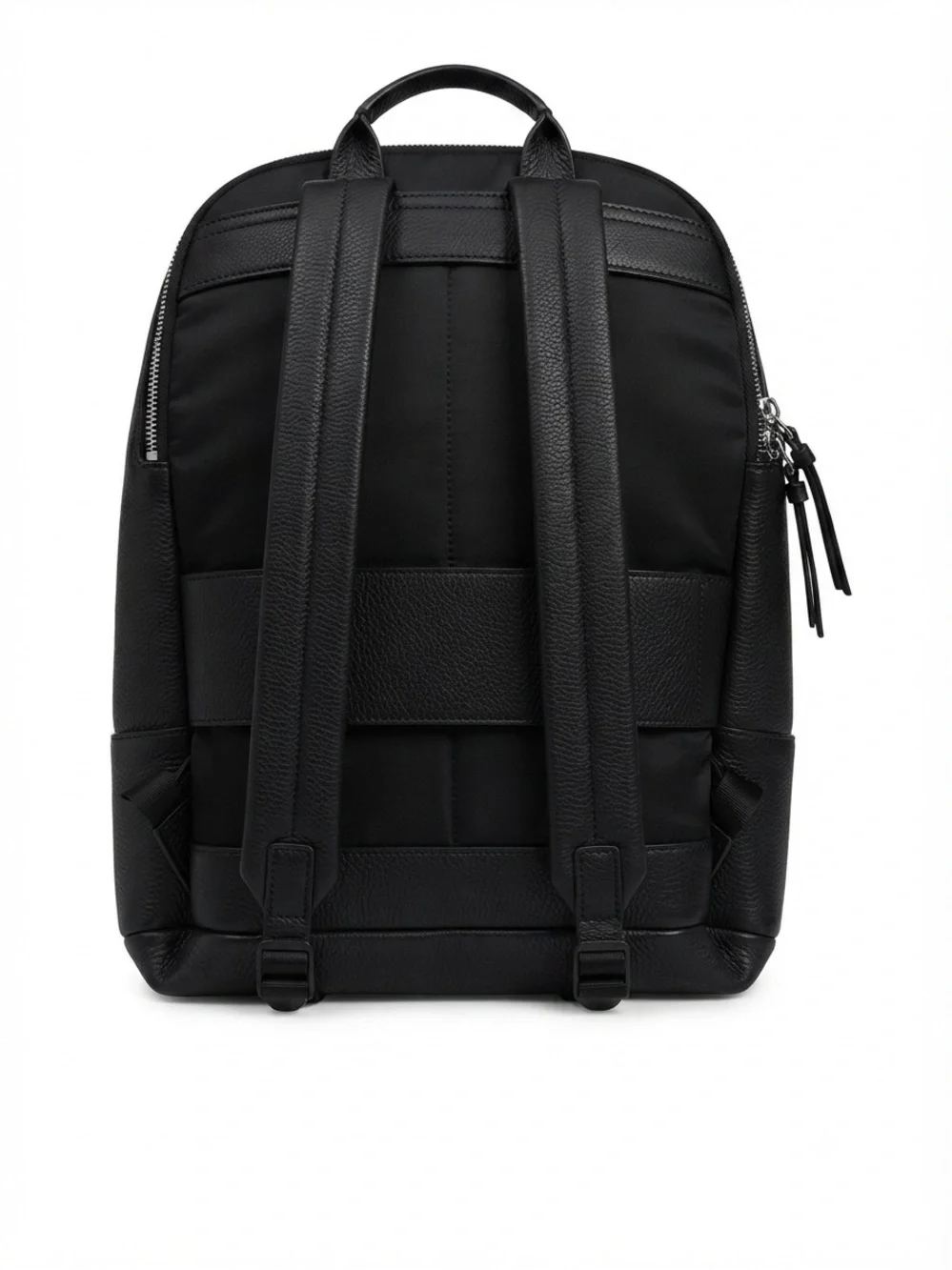 Aldo Black Pebbled Leather Minimalist Backpack